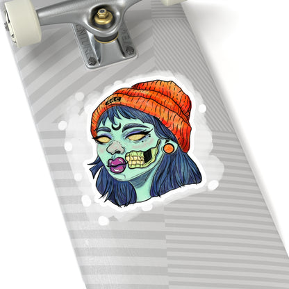 Zombie Girl Stickers