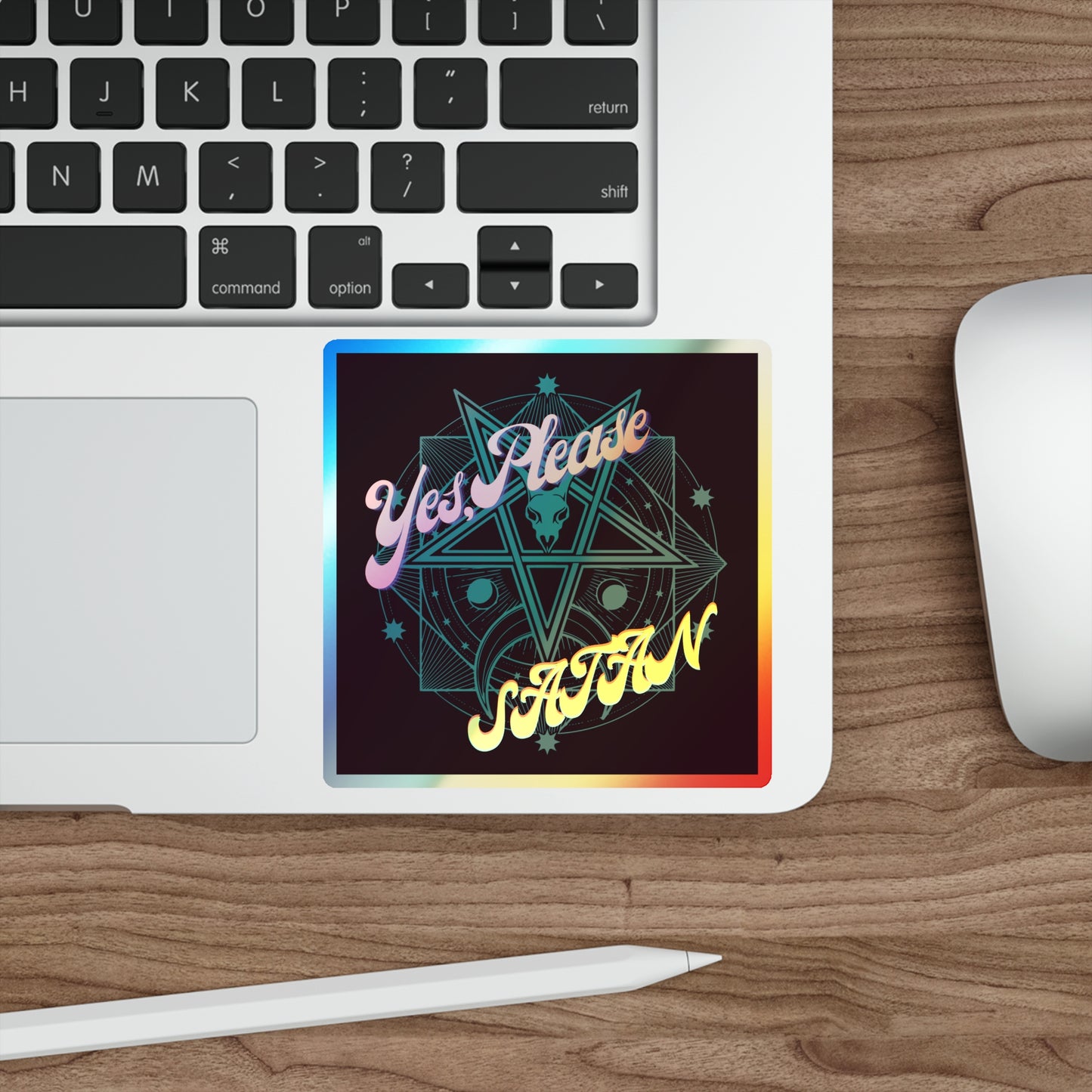 "Yes, Please" - Holographic Die-cut Stickers