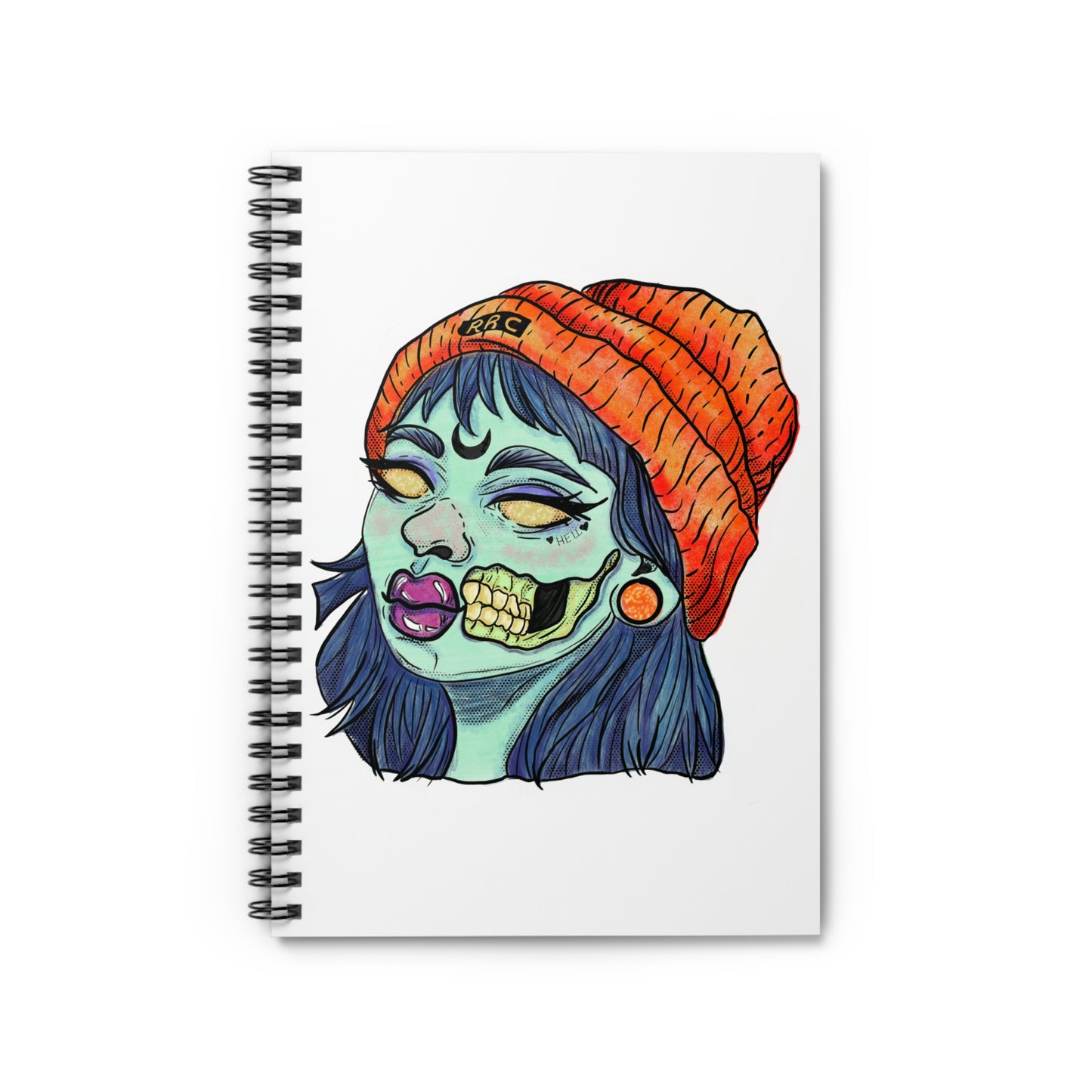 Zombie Girl Spiral Notebook - Ruled Line