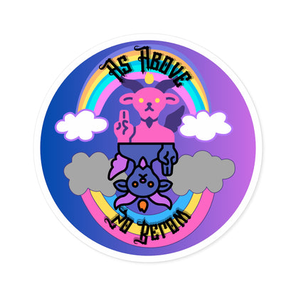 "As Above So Below" - Round Stickers, Indoor\Outdoor