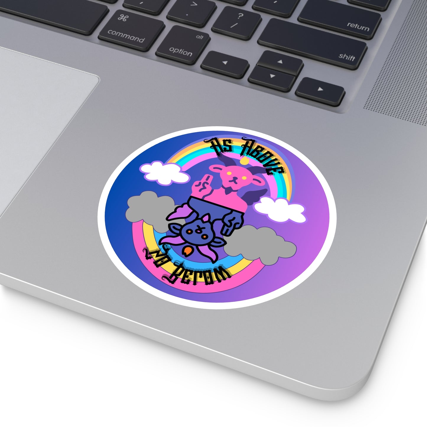 "As Above So Below" - Round Stickers, Indoor\Outdoor