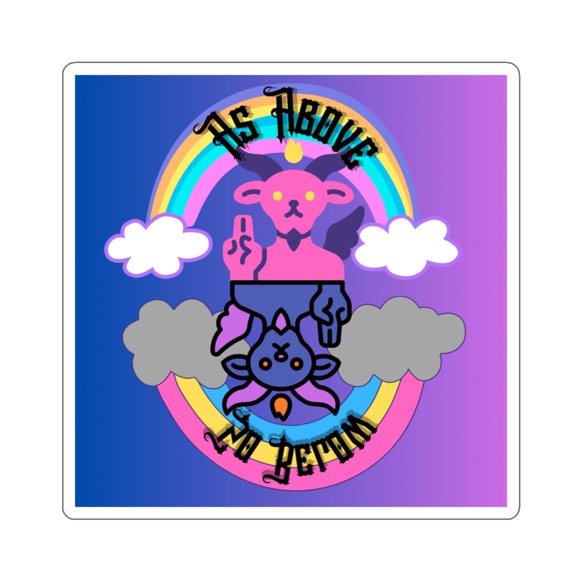 "As Above Baphomet" - Kiss-Cut Stickers