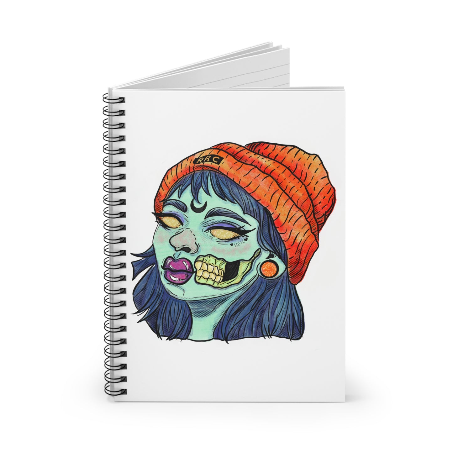 Zombie Girl Spiral Notebook - Ruled Line