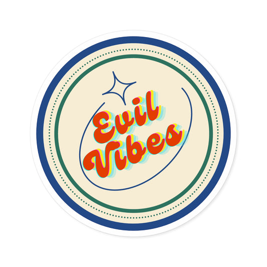 "Just Vibin" - Round Stickers, Indoor\Outdoor