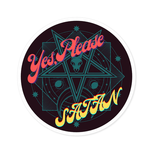 "Yes ,Please" - Round Stickers, Indoor\Outdoor