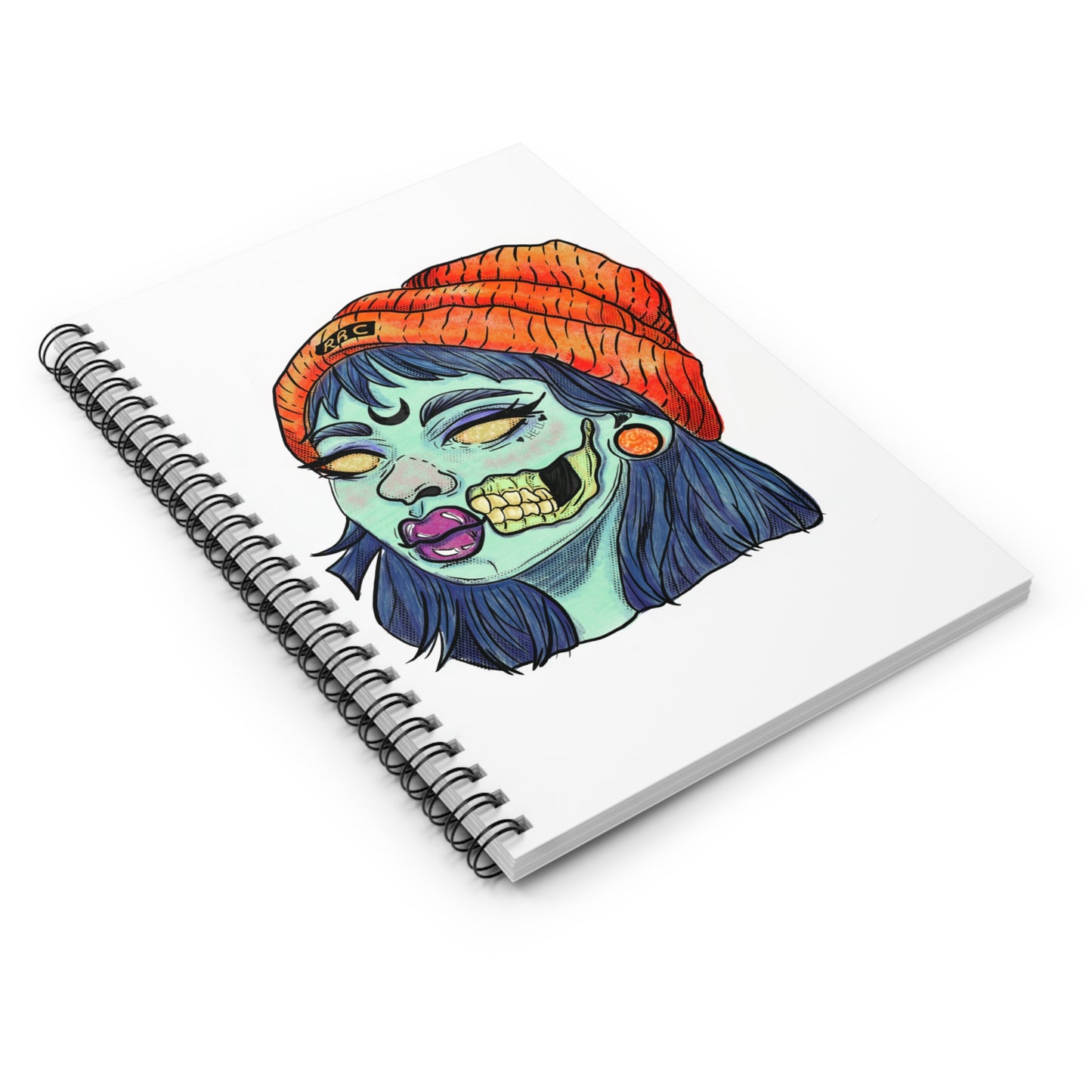 Zombie Girl Spiral Notebook - Ruled Line