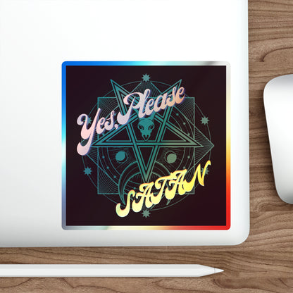 "Yes, Please" - Holographic Die-cut Stickers