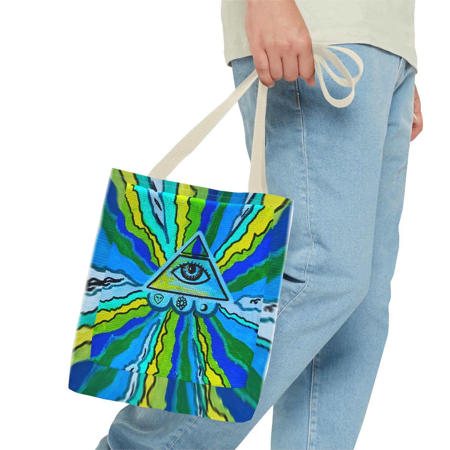 Funky Pyramid Tote Bag